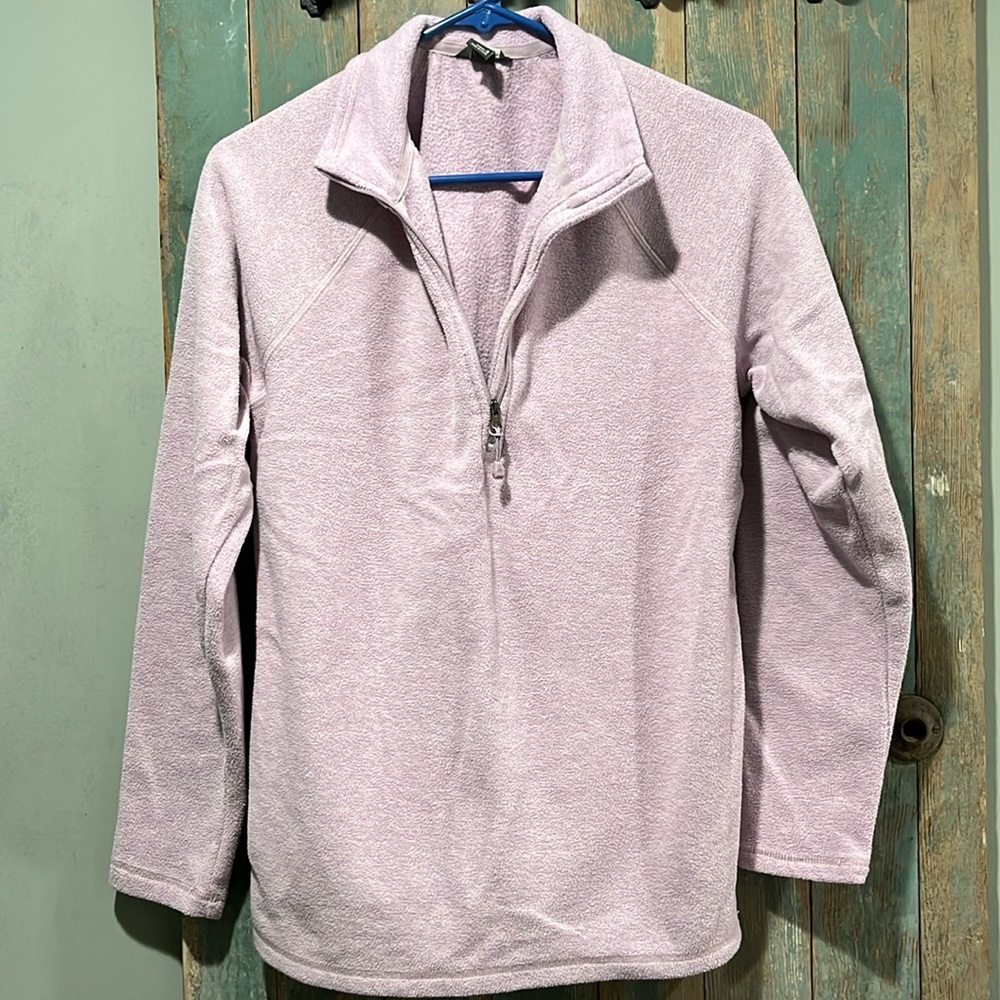 Eddie Bauer women’s small long sleeve fleece purple pullover